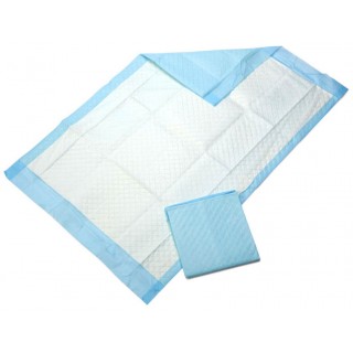 Underpad Fluff-Filled Deluxe Protection + Dix Polymer Heavy Blue 23'x36' by Medline  ID MSC281264